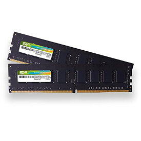 シリコンパワー デスクトップPC用 メモリ DDR4 3200 PC4-25600 32GB x 2枚 (64GB) 288Pin 1.2V CL22 SP064GBLFU320F22