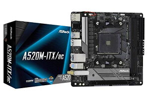 ASRock }U[{[h A520 M-ITX/ac AMD Ryzen 3000 / 4000 V[Y( Soket AM4 )Ή A520 Mini-ITX K㗝Xi