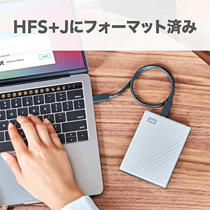 楽天市場】WD Mac用ポータブルHDD 5TB USB Type-C タイムマシン対応 My 