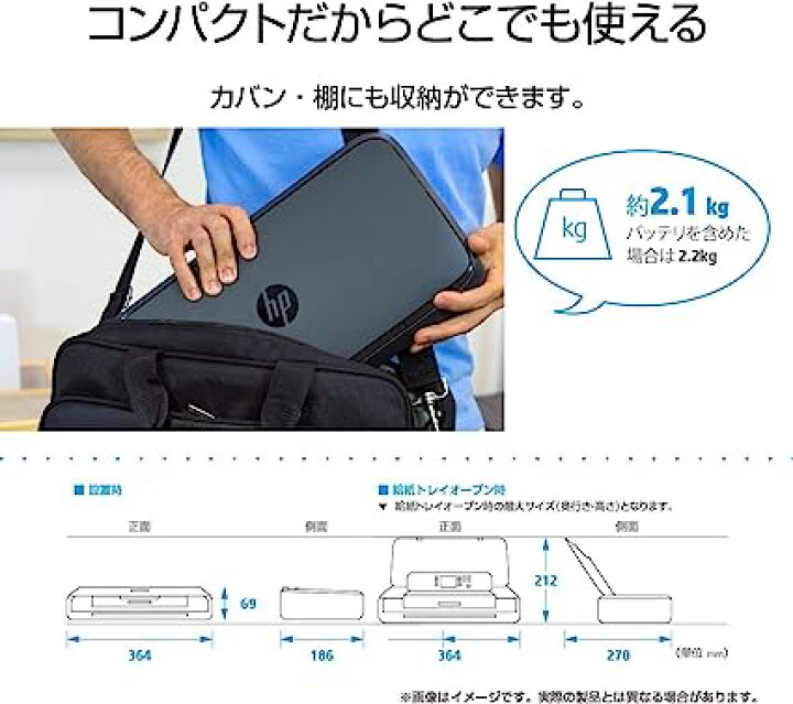 楽天市場】HP モバイル プリンター OfficeJet 200 Mobile CZ993A#ABJ 