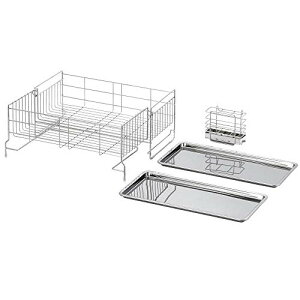 ヨシカワ 水切りラック 水切りかご 幅18 奥行40 4~5人用 日本製 食器 シンクサイド 幅の広がる