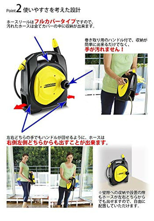 楽天市場】ケルヒャー(KARCHER) 高圧洗浄機用 コンパクトホースリール 
