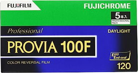 FUJIFILM リバーサルフィルム フジクローム PROVIA 100F ブローニー 12枚 5本 120 PROVIA100F EP NP12EX5