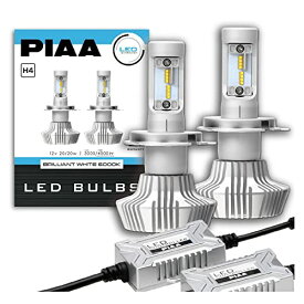 PIAA ヘッドライト用 LEDバルブ 6000Kシリーズ 3000/4000lm H4 12V 20/20W車検対応 2個入 X7340