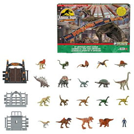 マテル(MATTEL) ジュラシックワールド(JURASSIC WORLD) ジュラシック パーク 30周年 アドベントカレンダー2023 ミニフィギュアとパーツ30ケ入り 恐竜 おもちゃ 3才~ プレゼント HTK45
