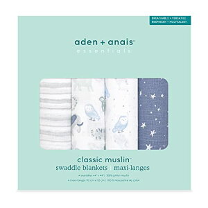aden + anais essentials(GCfAhAlC GbZVY) {Ki xr[ Mtg oYj Xh  4Zbg V 鋃΍ time to dream 4-pack swaddles ESWC