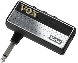 VOX ヘッドフォン ギターアンプ amPlug2 Metal ケーブル不要 ギターに直接プラグ イン 自宅練習に最適 電池駆動 エフェクト内蔵 US製ハイゲインサウンド