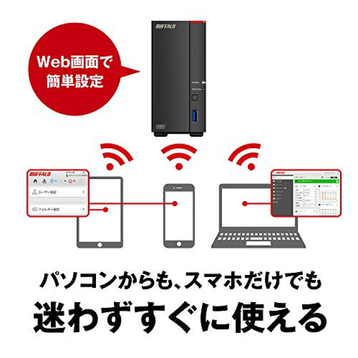楽天市場】BUFFALO リンクステーション LS710D/N ネットワークHDD 1 