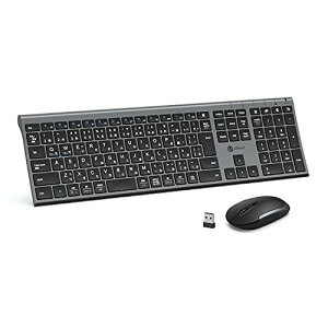 iClever L[{[hCXL[{[h}EXZbg{JISz É ^ type c[d tTCY eL[t }EX3i߉\DPI 2.4G p\RPC Windows/MacΉ IC-BK23Combo (O[