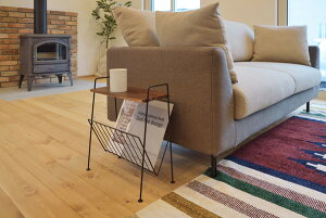 サイドテーブル 完成品 ブラック AKB-435BK 東谷 azumaya マガジンラック カフェテーブル ソファテーブル ナイトテーブル 北欧 新聞立て 雑誌収納 本立て ラック 雑貨 業務用 家庭用 新生活 おし