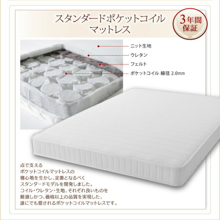楽天市場】すのこ構造 脚付きマットレス ボトムファミリーベッド 