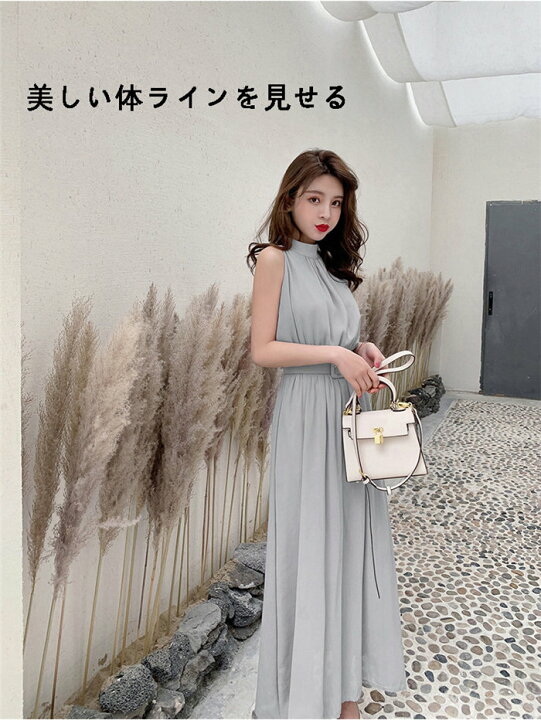 楽天市場】春夏 人気 新作 韓国 レディース ロングワンピース  