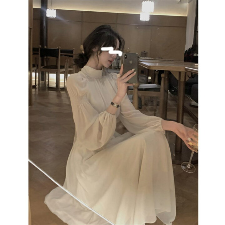 楽天市場】即納春秋 人気 新作 韓国 レディース ロングワンピース 長袖  