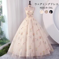 楽天市場】花柄（サイズ（S/M/L）4L）（ウェディングドレス 