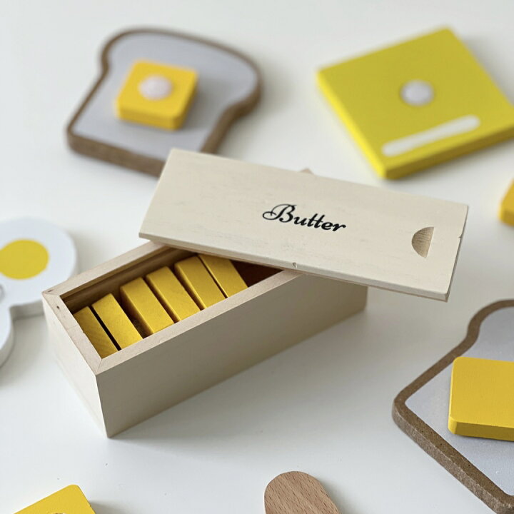 楽天市場】【kokoni】木製バターセット バターセット butter 木製 
