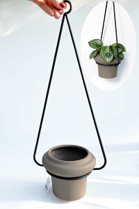 おしゃれ ハンギング 吊り ポット 鉢 カバー 陶器 金属 鉢入れ 室内用 ギフト プレゼント 北欧 シンプル かわいい ハンガー 観葉植物 植物