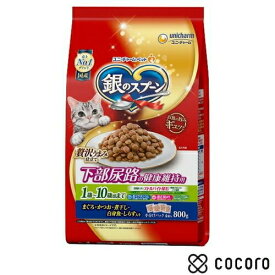 銀のスプーン 贅沢うまみ仕立て 下部尿路の健康維持用 1歳～10歳頃まで お魚づくし(800g) 猫 キャットフード えさ ドライ ◆賞味期限 2024年5月