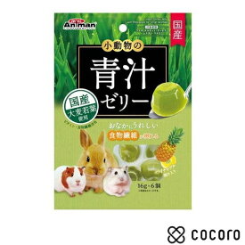 小動物の青汁ゼリー パイナップル果汁入り 16g×6個 小動物 フード おやつ ◆賞味期限 2026年6月