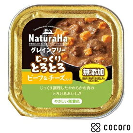 ナチュラハ グレインフリー じっくりとろとろビーフ＆チーズ入り 犬用(100g) 犬 ドッグフード えさ ウェット ◆賞味期限 2026年6月