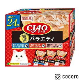 CIAO パウチ24袋入り 贅沢バラエティ 35g×24袋 猫 キャットフード えさ ウェット ◆賞味期限 2028年5月