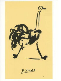 【フランス輸入ポストカード】パブロ・ピカソPablo Ruiz Picasso『ダチョウ』