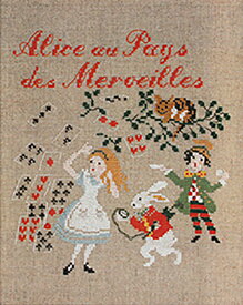 ペレット サモイロフ クロスステッチ ABCD582"Alice au pays des Merveilles"(不思議の国のアリス)＊モノクロ図案