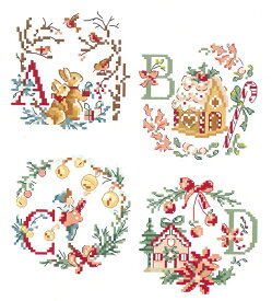 "Le grand ABC de Noel"(クリスマスのアルファベット)ABC図案集