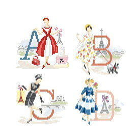 "Le grand ABC-Les Parisiennes"(パリジェンヌのアルファベット)ABC図案集
