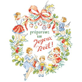 【クリスマス】VERONIQUE ENGINGER(ヴェロニク・アンジャンジェ)デザインクロスステッチ図案"Préparons Noël"(クリスマスの準備)