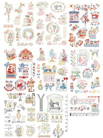 "La grande histoire de l'ouvrage"(偉大なる刺繍の物語)クロスステッチ図案集