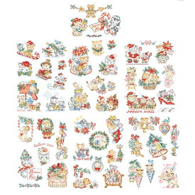 【クリスマス】VERONIQUE ENGINGER(ヴェロニク・アンジャンジェ)デザインクロスステッチ図案集　"Histoire Les chats fetent Noel"(クリスマスの素晴らしいねこ物語)50のモチーフ
