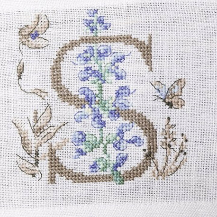 楽天市場 再入荷 Veronique Enginger ヴェロニク アンジャンジェ デザインクロスステッチ図案集 Botanical Alphabet Chart ボタニカル アルファベット ココロ商店