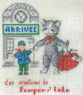 キット リネン Les aventures de Pompon et Lulu L'Arrivee (ポンポンとルルの冒険 『到着』)【上級者】
