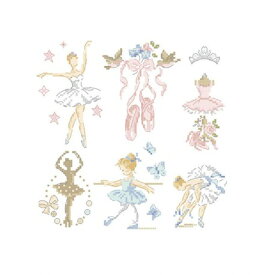 "Ballerina-Little story in 6 charts"(6人のバレリーナ)クロスステッチ図案VERONIQUE ENGINGER(ヴェロニク・アンジャンジェ)デザイン