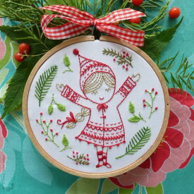 【イスラエル製】Christmas Girl (クリスマスガール)刺繍キットフリーステッチキット