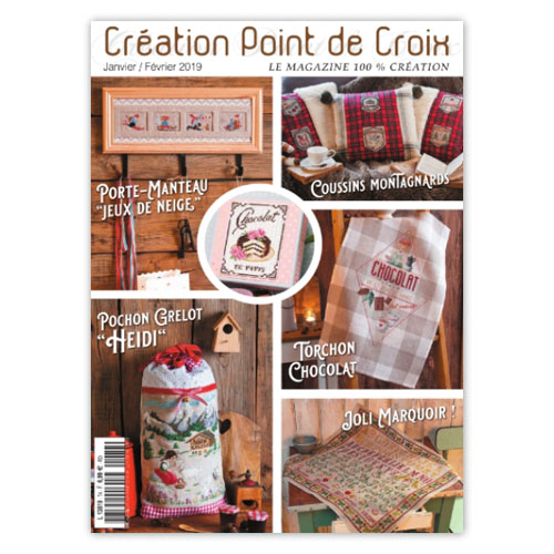 クロスステッチ雑誌  CREATION POINT DE CROIX 2019年1 2月号 クロスステッチ洋書