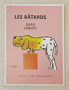 流行のアイテム フランスサビニャックポストカード ビックサイズ フランスポストカード 犬の博覧会 savignac 安心と信頼 BIG
