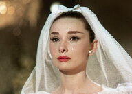 ポストカードAudrey Hepburn(tears-funny face)