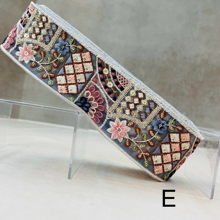 楽天市場】【50cm単位】 刺繍リボン インド刺繍リボン リボン 幅約6.3 