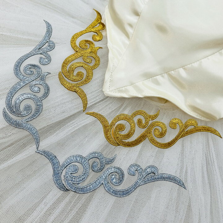 楽天市場】【1ペアセット単位】 刺繍モチーフ 左右対称1ペア 