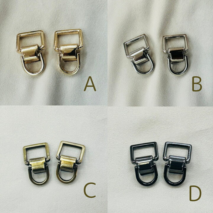 楽天市場】【1ペアセット単位】バッグの金具 Mタイプ 2個1セット 