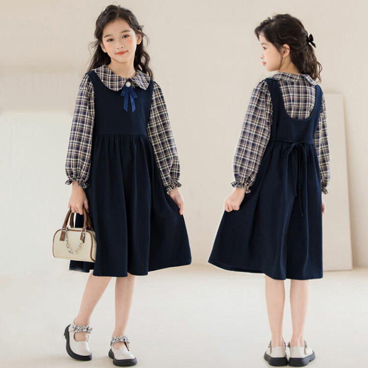 楽天市場】子供服 フォーマル 女の子 ワンピース 2点セット シャツ  