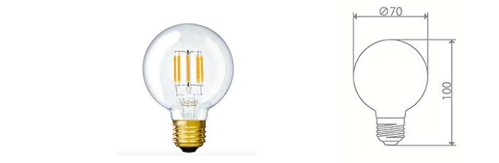 楽天市場】デザインLED電球 「Siphon」サイフォン ボール70 LDF87D 