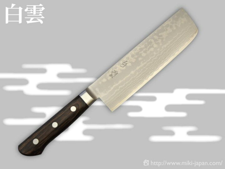 楽天市場】菜切包丁「白雲」 V金10号鋼積層 本鍛造 5.5寸(165mm) TS189 