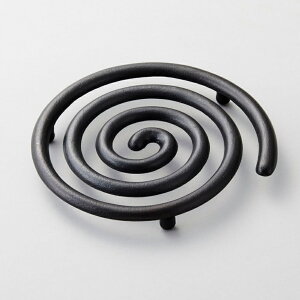 鉄製 鍋敷き UZUラウンド 山形 鋳物 鋳心ノ工房 353  Pot Stand ポットスタンド ポットマット Iron Pot Mat 鉄のオブジェ cast metal casting 食卓 鉄 日本製 鍋敷 ちゅうしんのこう