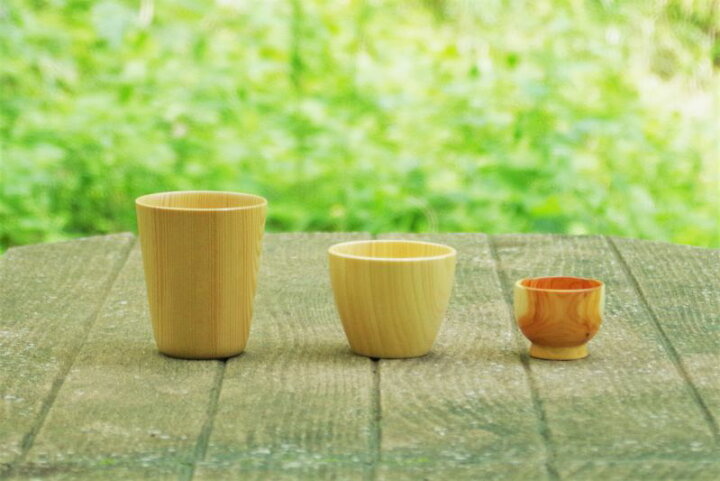 楽天市場】百年ヒノキのお猪口 - MUKU LINKWOODDESIGN 手作り 木製 お 