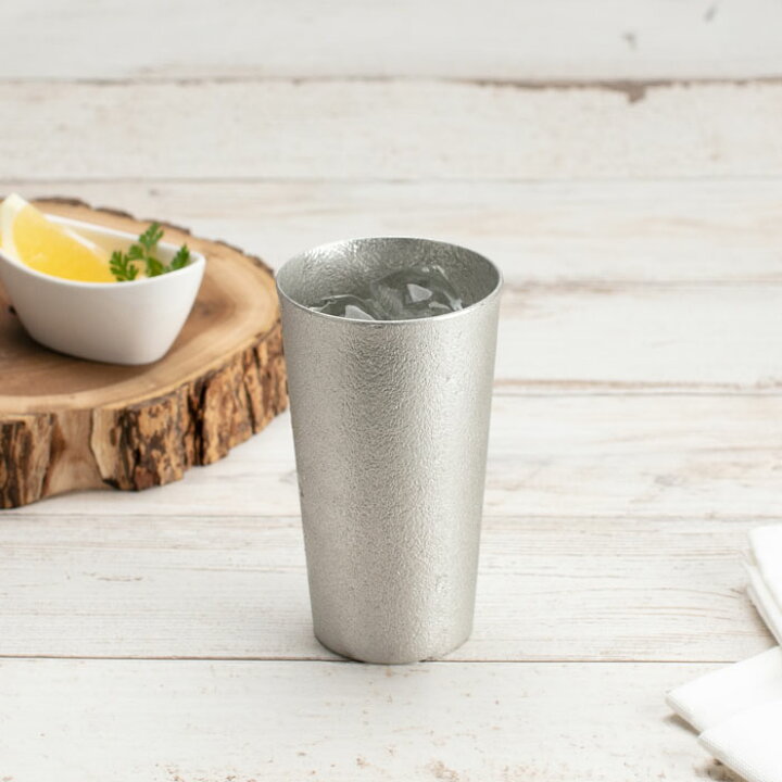 楽天市場】ビアカップ 能作 nousaku 鋳物 工芸品 錫製 金属 銀色 