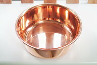 【純銅製 抗菌 洗い桶 小】新光金属 新潟県燕市 銅製品 高級品 たらい 銅製食器 調理器具 流し 台所用品 …