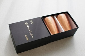 【純銅製 タンブラー ペア 化粧箱入り 】 国産 銅 ビアグラス コップ カップ グラス おしゃれ ペアタンブラー 結婚祝い ギフト 新築祝い 銅婚式 記念品 高級 夫婦 贈り物 プレゼント アイスコ
