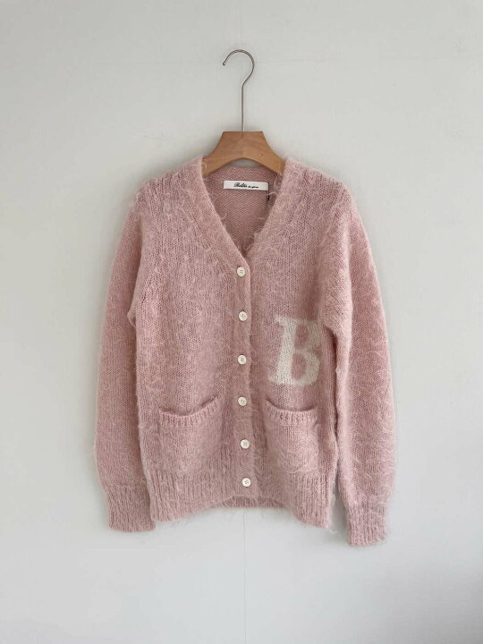 楽天市場】【Bilitis dix-sept ans】 Mohair Letterd Cardigan 